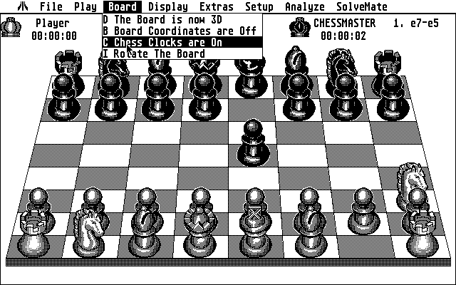 Atari 8-Bit Game Play, Chessmaster 2000 