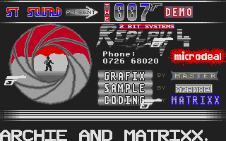 007 Demo (The) atari screenshot