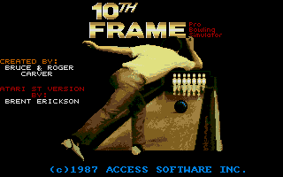 10th Frame atari screenshot