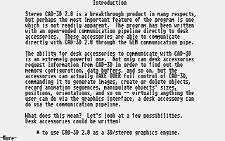 3D Developer's Disk for CAD-3D 2.0 atari screenshot