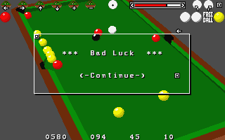 3D Pool atari screenshot