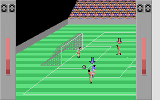 3-D Soccer atari screenshot