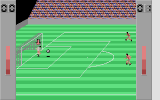 3-D Soccer atari screenshot