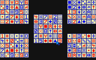 5 Grid Solitaire Game atari screenshot