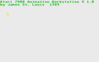 Atari 7800 Animation Station