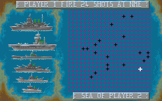 Battleship atari screenshot