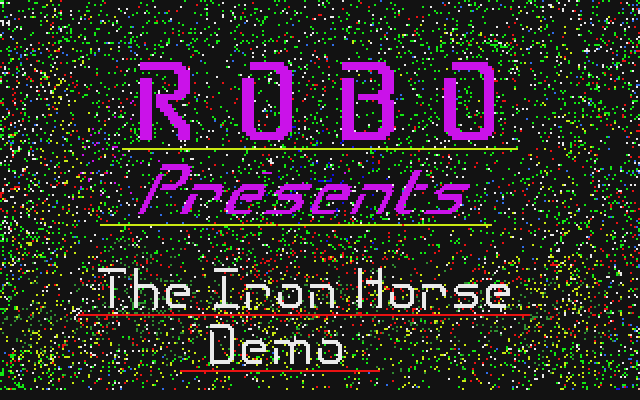 Iron Horse Demo (The) atari screenshot