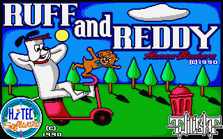 Ruff and Reddy in the Space Adventure atari screenshot