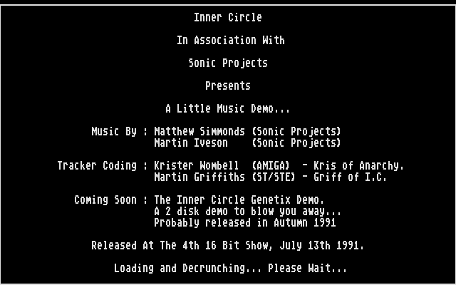 Little Music Demo (A) atari screenshot