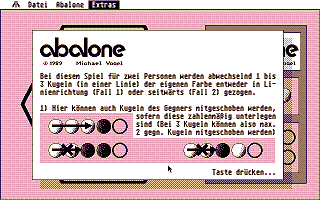 Abalone atari screenshot