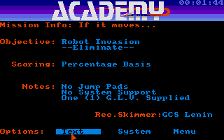 Space School Simulator - Academy (The) atari screenshot