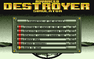 ADS - Advanced Destroyer Simulator atari screenshot