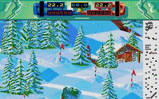 Advanced Ski Simulator atari screenshot