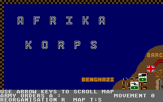 Afrika Korps atari screenshot