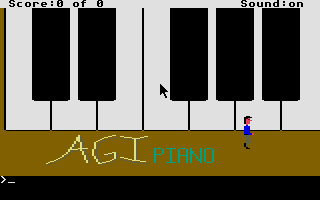 AGI Piano atari screenshot