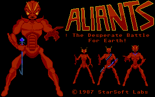 Aliants - The Desperate Battle for Earth atari screenshot