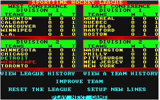 Superstar Ice Hockey atari screenshot