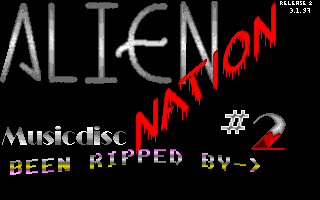 Alien Nation Music Disk 2 atari screenshot