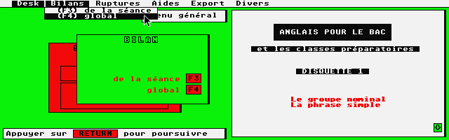 Anglais pour le Bac atari screenshot