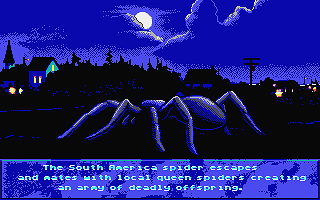 Arachnophobie atari screenshot
