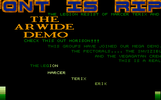 Arwide Demo (The) atari screenshot