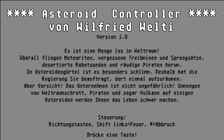 Asteroid Controller