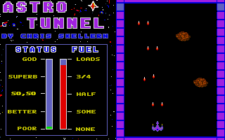 Astro Tunnel atari screenshot