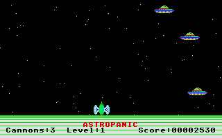 AstroPanic! atari screenshot