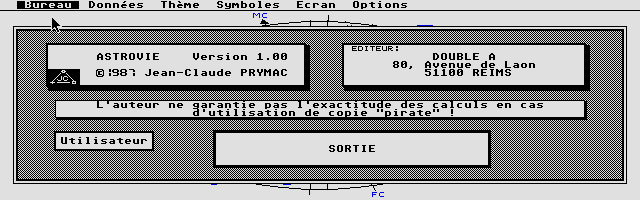 Astrovie atari screenshot