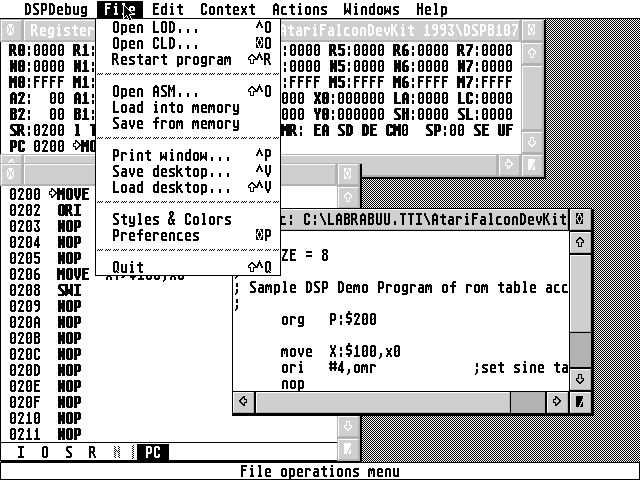 Atari Falcon030 Toolkit atari screenshot