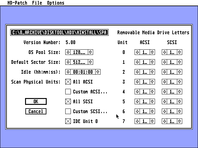 Atari Hard Disk Driver (AHDI) atari screenshot