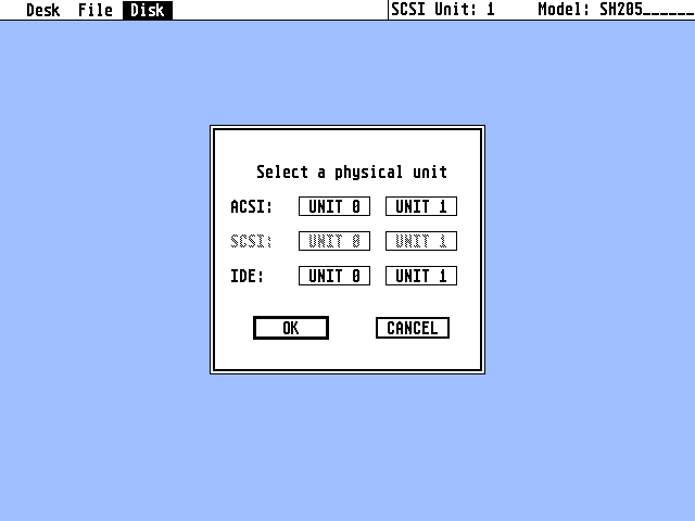 Atari Hard Disk Driver (AHDI) atari screenshot