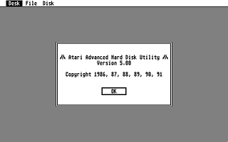 Atari TT ADV Utility Disk Rev. B atari screenshot
