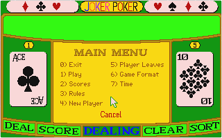 Aussie Joker Poker atari screenshot