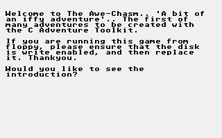Awe-Chasm (The) atari screenshot