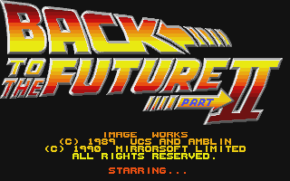 Back to the Future II atari screenshot