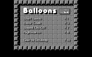 Balloons atari screenshot
