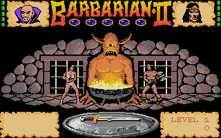 Barbarian II - The Dungeon of Drax atari screenshot