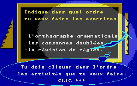 Bases de l'Orthographe (Les) - La Dictée CM1-CM2 atari screenshot