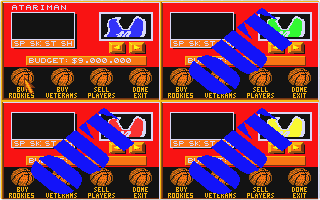 Basket Manager atari screenshot