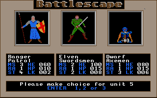 Battle Scape atari screenshot