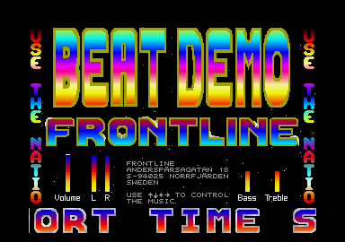 Beat Demo atari screenshot