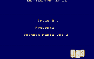 Beatbox Mania - Vol. II atari screenshot