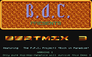 Beatmix 3 Demo atari screenshot