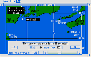 Bermuda Race II atari screenshot