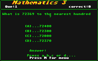 Better Maths atari screenshot