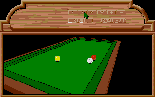 Billiards Simulator atari screenshot