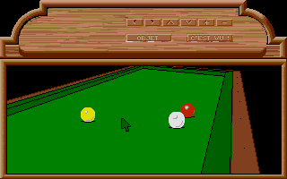Billiards Simulator atari screenshot