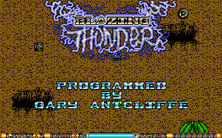 Blazing Thunder atari screenshot