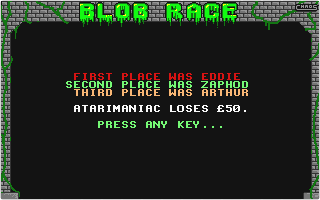 Blob Race atari screenshot